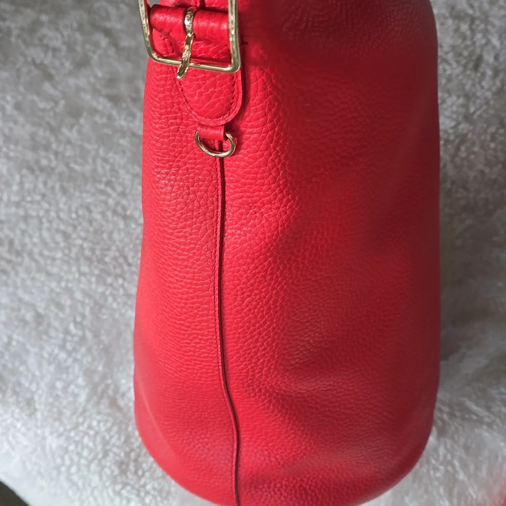 Coach EUC Large Duffle Bucket SAC  Pebbled LEATHER Ex LARGE - Picture 12 of 17